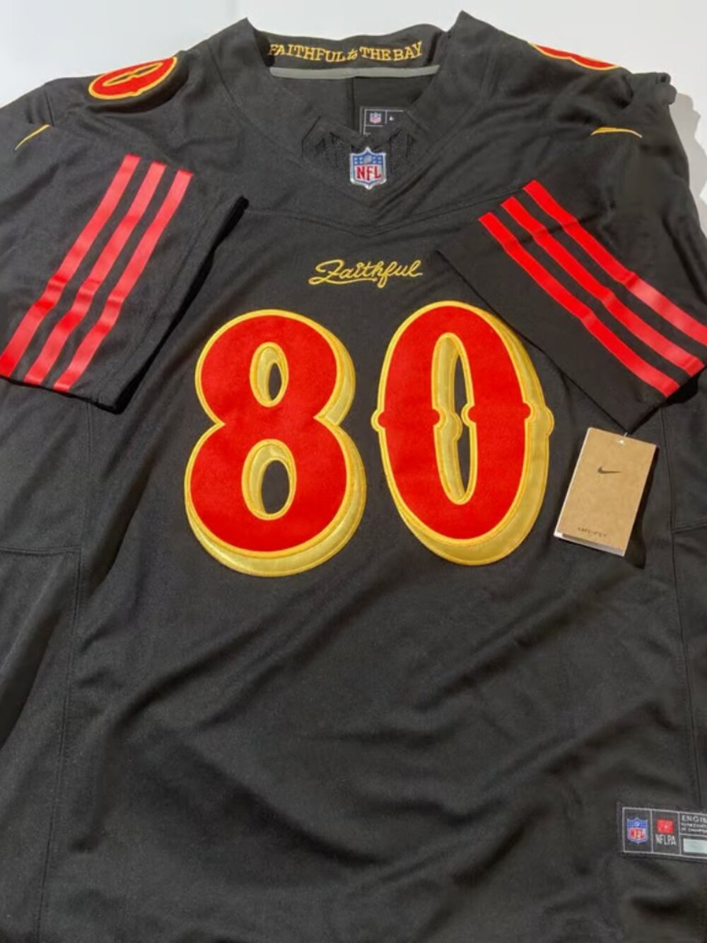Jerry Rice Black Jersey Vapor Stitched